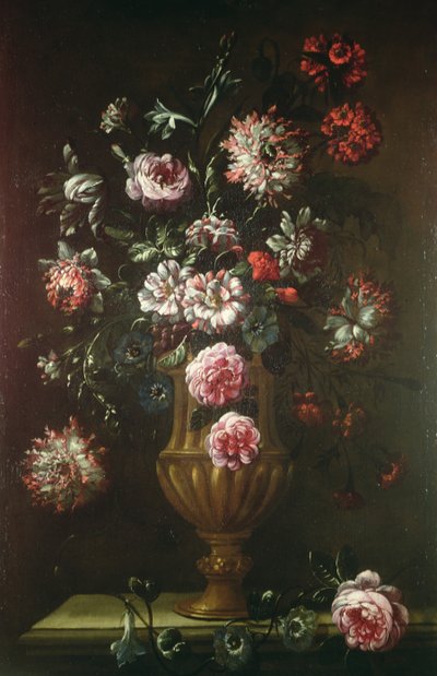 Still Life of Flowers in an Urn, 19th Century by Gaetano Cusati